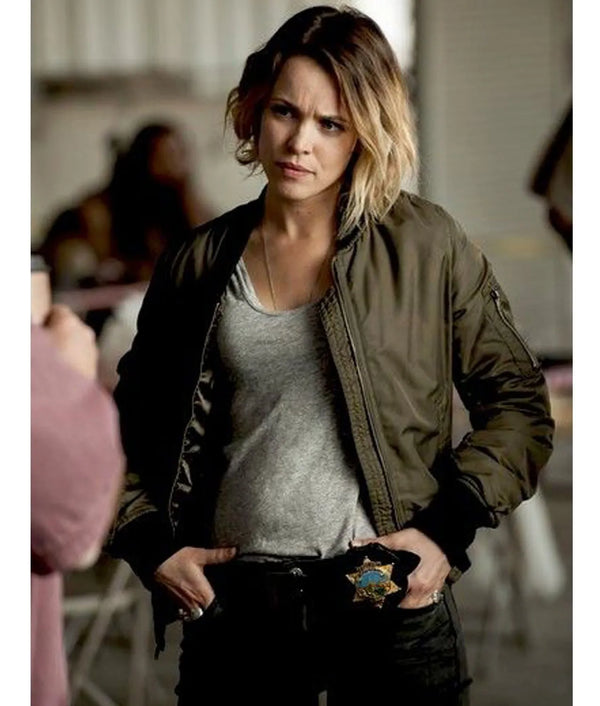 True Detective Rachel Mcadams Bomber Green Jacket