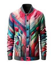 Vibrant Abstract Jersey Jacket