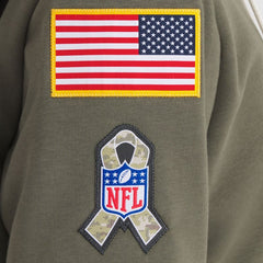 Green Bay Packers Olive 2025 Salute to Service Sideline Hoodie