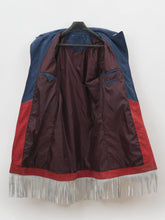 US Flag Cowgirl Vintage Fringe Leather Jacket
