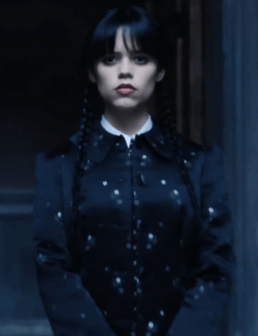 Wednesday 2022 Wednesday Adams Black Coat