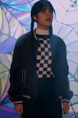 Wednesday 2022 Wednesday Addams Bomber Jacket