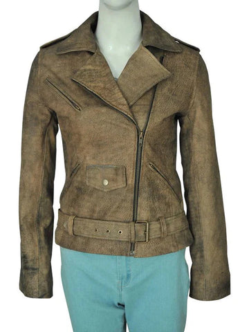 Women's Brown Vintage Leather Jacket
