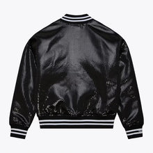 Women's Black Los Angeles Dodgers Sequin Varsity Jacket