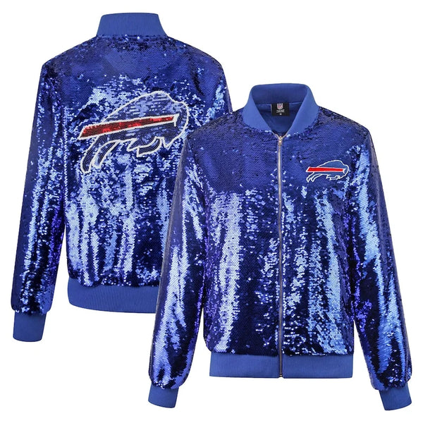Buffalo Bills Sequin Full-Zip Women's  Jacket