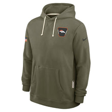 Denver Broncos Olive 2025 Salute to Service Sideline Hoodie