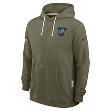 Detroit Lions Olive 2025 Salute to Service Sideline Hoodie