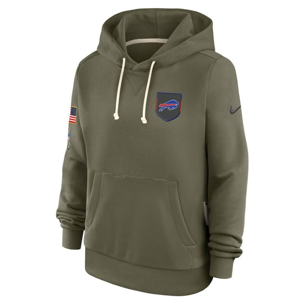 Buffalo Bills Olive 2025 Salute to Service Sideline Hoodie