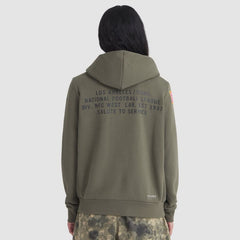 Los Angeles Rams Olive 2025 Salute to Service Sideline Hoodie