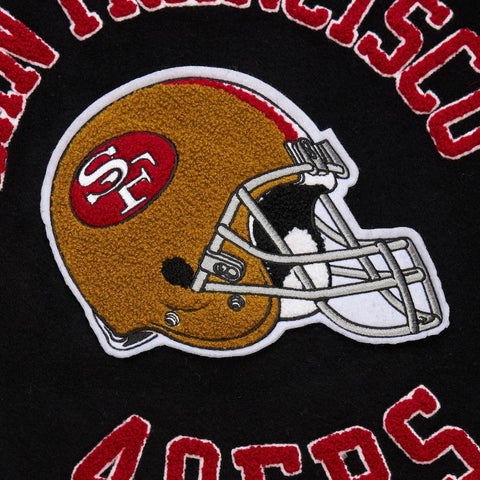 Mitchell & Ness Black San Francisco 49ers Vintage Varsity Jacket