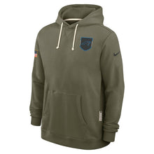 Carolina Panthers Olive 2025 Salute to Service Sideline Hoodie