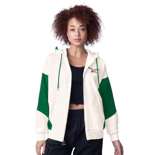 Women's Philadelphia Eagles Starter White Scrimmage Hoodie