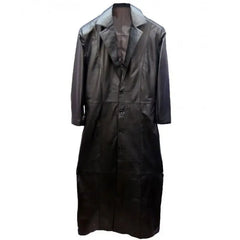 The Undertaker Black Leather Coat