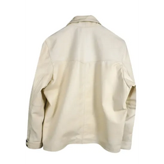 Yellowstone S05 John Dutton Cream Cotton Jacket Worn by Kevin Costner