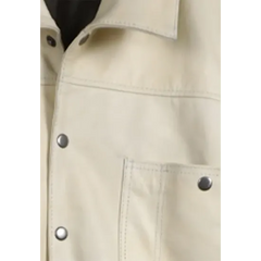 Yellowstone S05 John Dutton Cream Cotton Jacket Worn by Kevin Costner